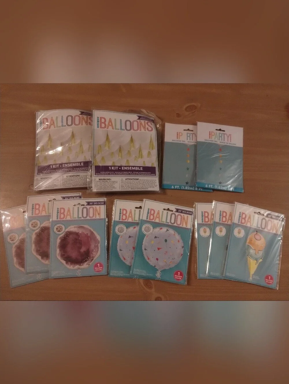 NEW 12pc  Party Balloon Decoration Lot Unique Brand Birthday Party Supplies
